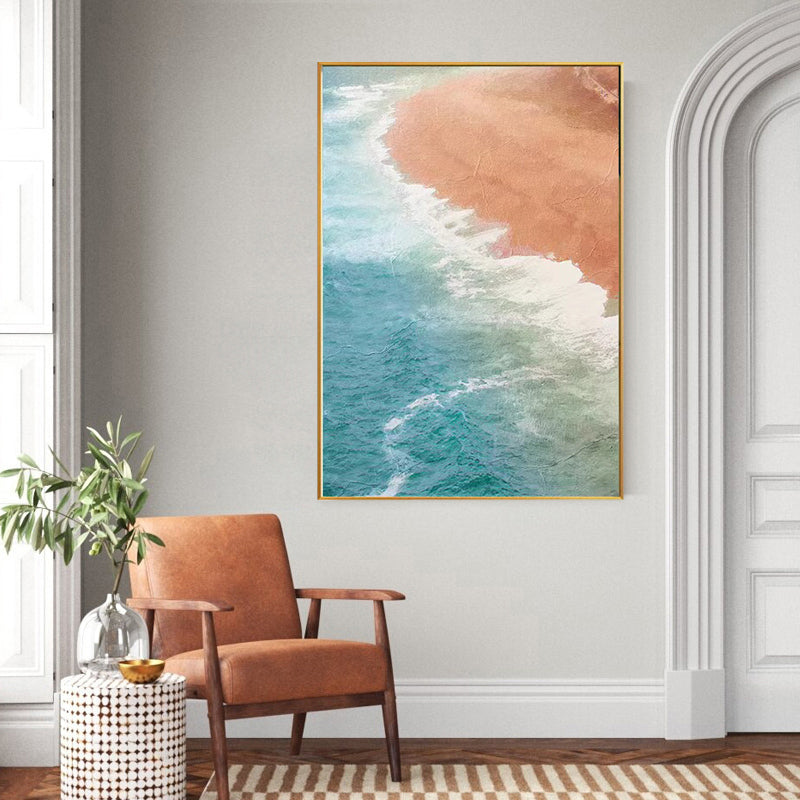 Seaview Painting Framed Canvas Wall Art - 60cm x 80cm