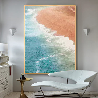 Seaview Painting Framed Canvas Wall Art - 60cm x 80cm