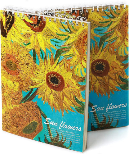 Large 8K Premium Sketch Book Art Drawing Painting Sketching Notebook (Sunflower)