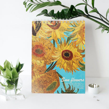 Large 8K Premium Sketch Book Art Drawing Painting Sketching Notebook (Sunflower)