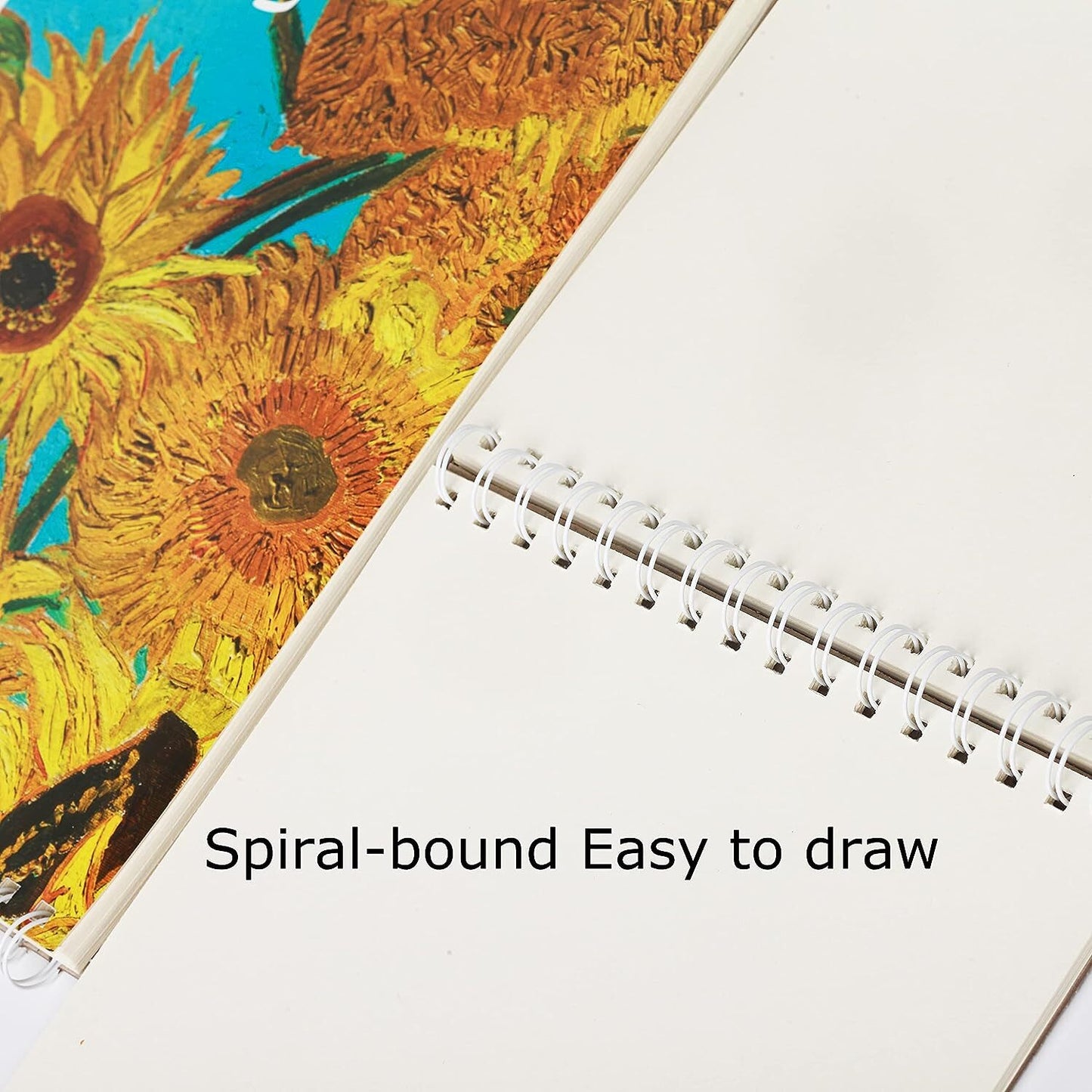 Large 8K Premium Sketch Book Art Drawing Painting Sketching Notebook (Sunflower)