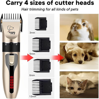 Electric Pet Hair Clippers Rechargeable Cordless Dog Shaver Set