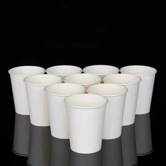 50 X White Paper Eco-Friendly Food-Grade Beverage Drinking Cups