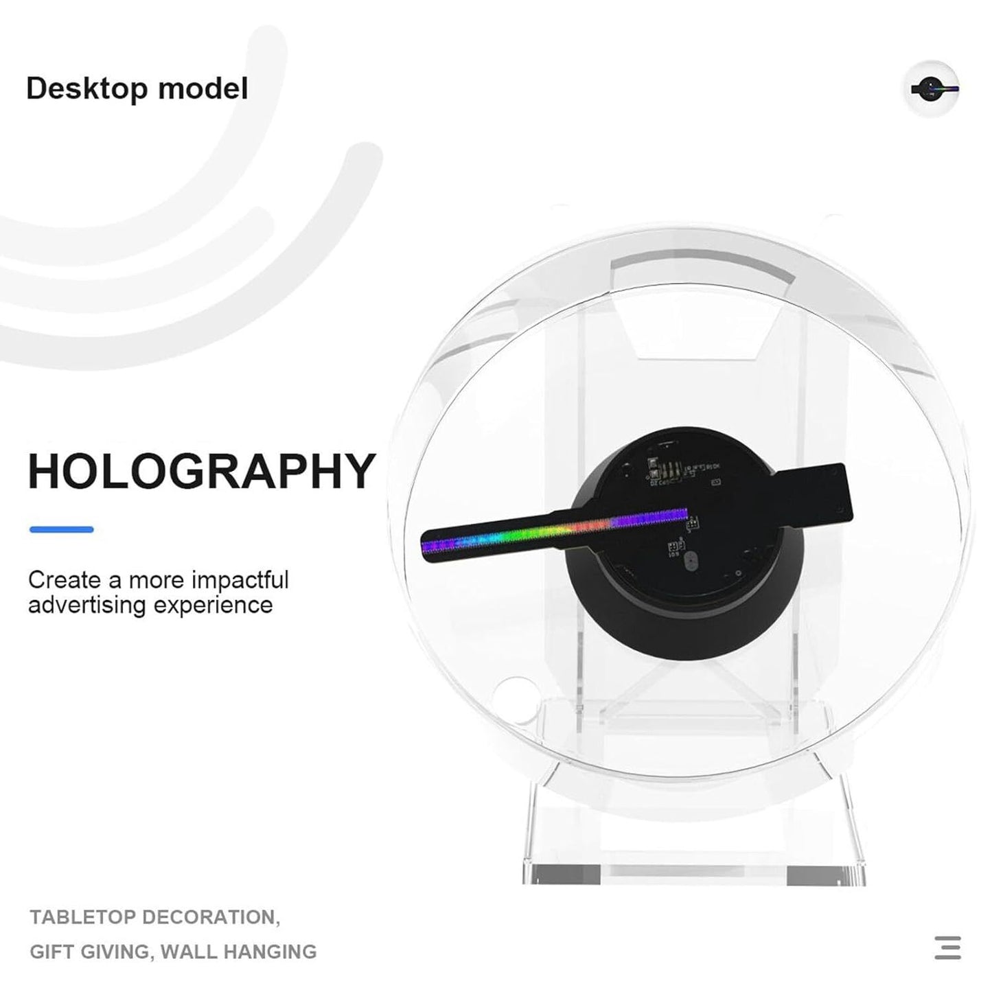 3D Holographic Projector LED Fan Hologram Display