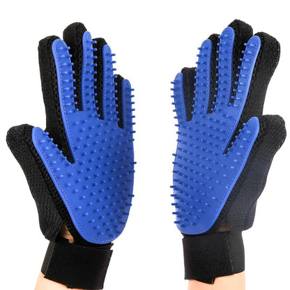 Magic Pet Grooming Glove Gentle Deshedding Cat Dog Hair Remover Brush