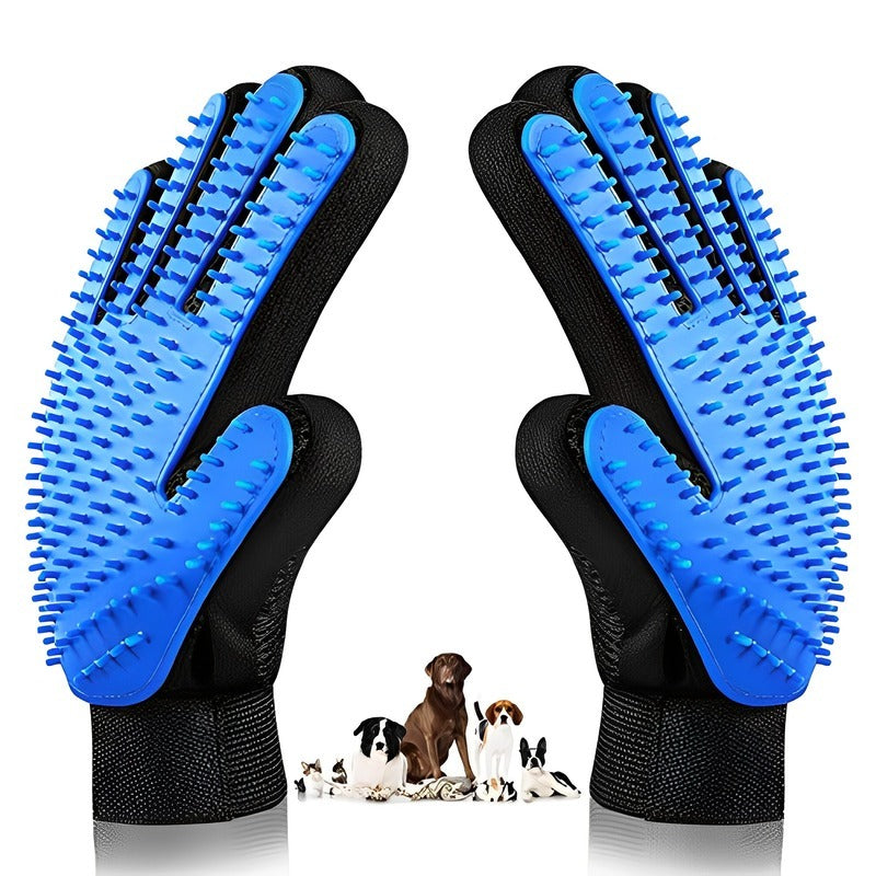 Magic Pet Grooming Glove Gentle Deshedding Cat Dog Hair Remover Brush