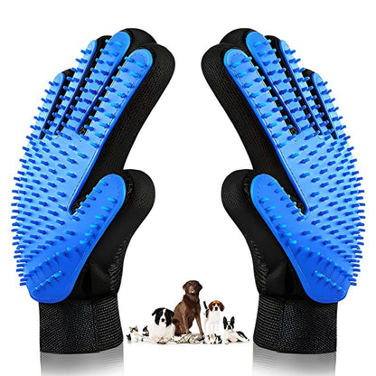 Magic Pet Grooming Glove Gentle Deshedding Cat Dog Hair Remover Brush