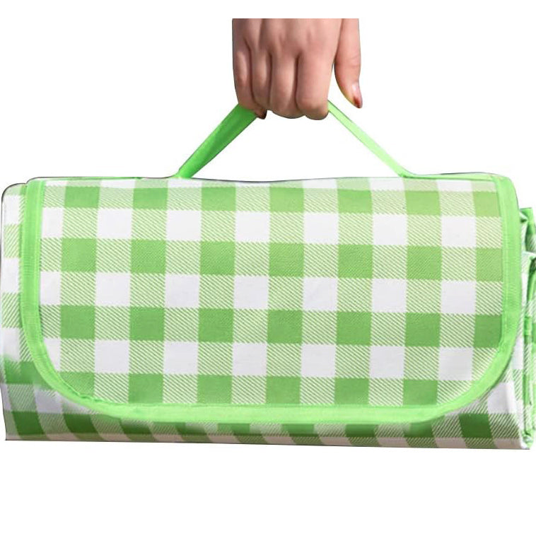 Large Foldable Waterproof Outdoor Picnic Rug Blanket Camping Beach Play Mat (2m x 1.5m, Green)