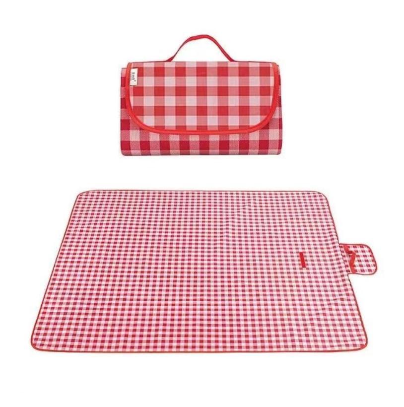 Large Foldable Waterproof Outdoor Picnic Rug Blanket Camping Beach Play Mat (2m x 1.5m, Red)