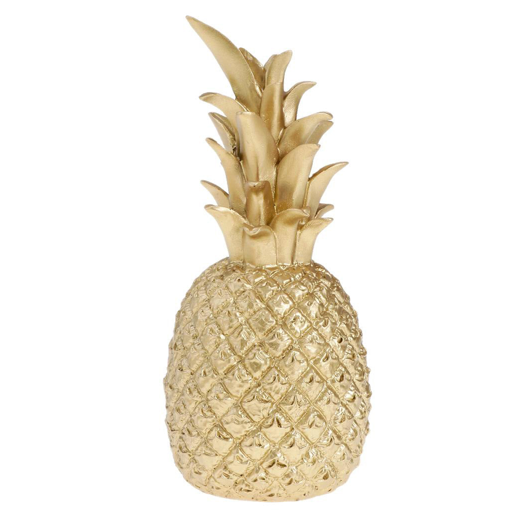 Luxury Gold Pineapple Sculpture Desktop Ornament Decor