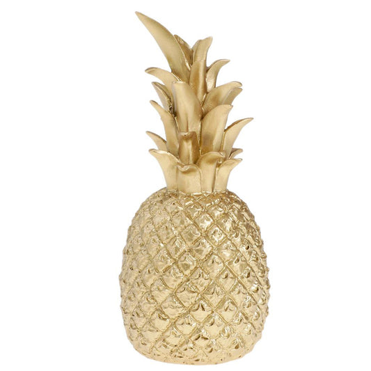 Luxury Gold Pineapple Sculpture Desktop Ornament Decor