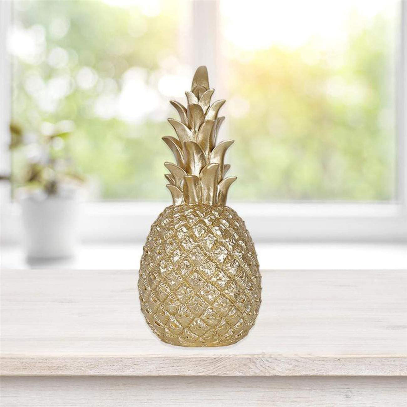 Luxury Gold Pineapple Sculpture Desktop Ornament Decor