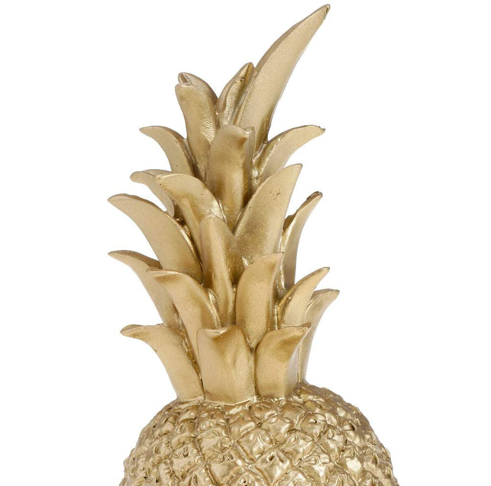 Luxury Gold Pineapple Sculpture Desktop Ornament Decor