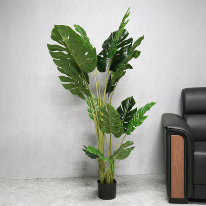 2 X 150cm Large Artificial Monstera Plant Philodendron Tree In Pot