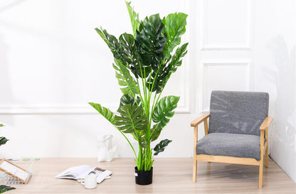 2 X 150cm Large Artificial Monstera Plant Philodendron Tree In Pot