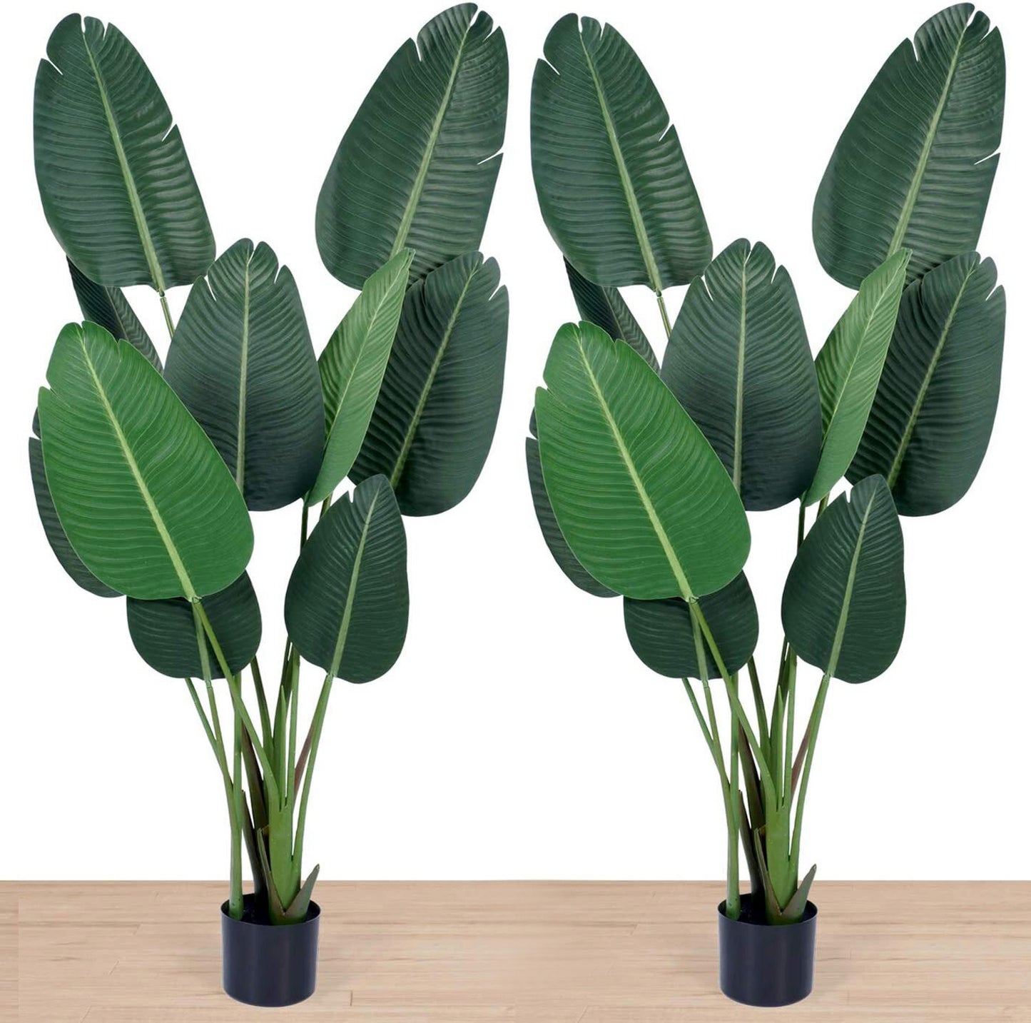 2 X 120cm Bird of Paradise Artificial Potted Plant Tree In Pot