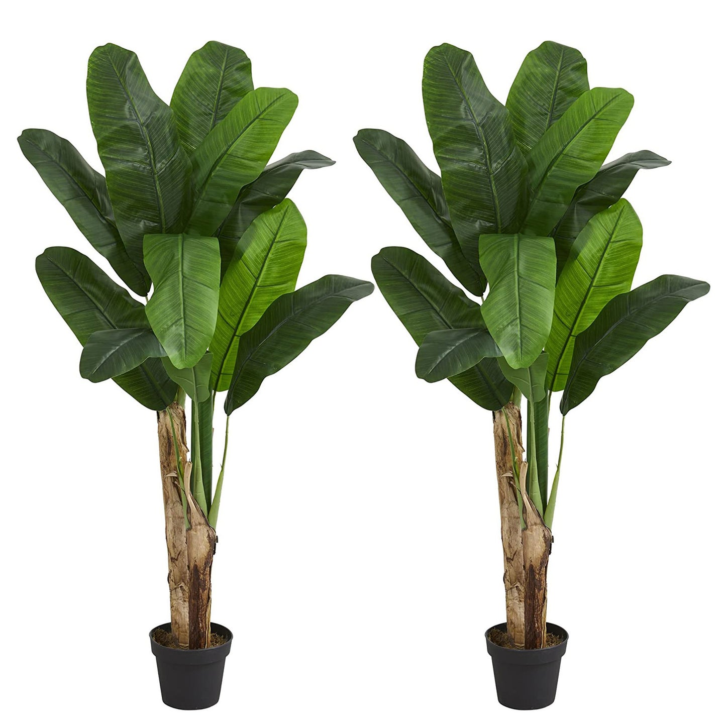 2 X 120cm Banana Tree Artificial Potted Plant In Pot