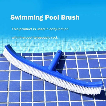 45cm Curved Pool Brush with Nylon Bristles for Cleaning Swimming Pool Walls