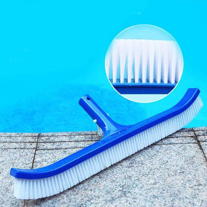 45cm Curved Pool Brush with Nylon Bristles for Cleaning Swimming Pool Walls