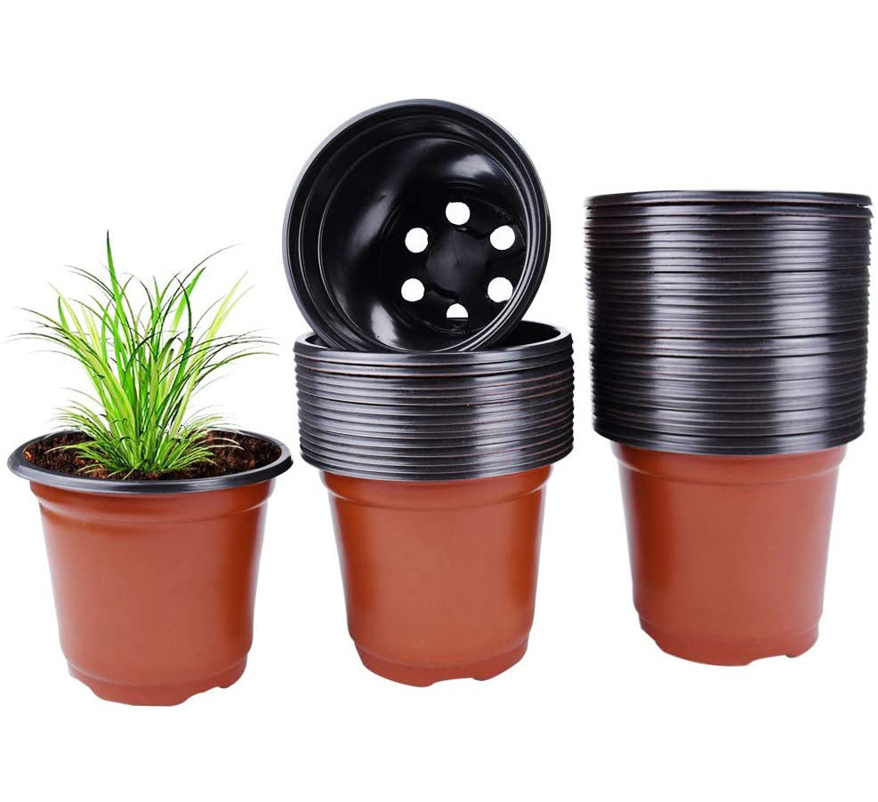 100 X Plant Flower Garden Pots Nursery Seedlings Pot Growing Container (120mm)