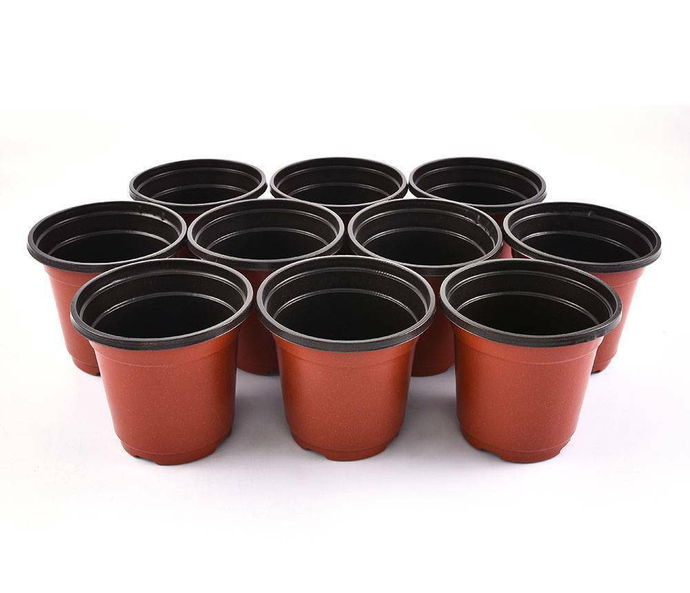 100 X Plant Flower Garden Pots Nursery Seedlings Pot Growing Container (120mm)