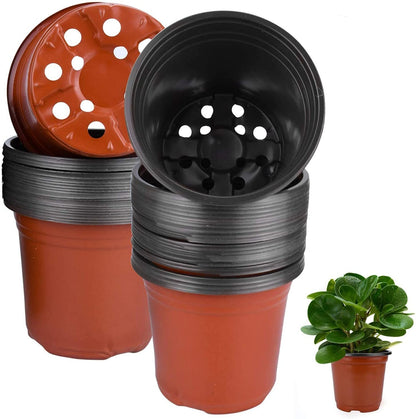 100 X Plant Flower Garden Pots Nursery Seedlings Pot Growing Container (120mm)