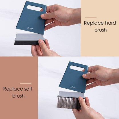 Clean Mini Dustpan and Sweeper Wet and Dry Set Cleaning Tool