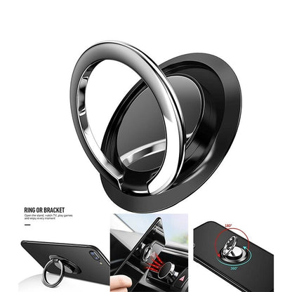 Universal Mobile Phone Stand Finger Ring Holder Magnetic Car Mount