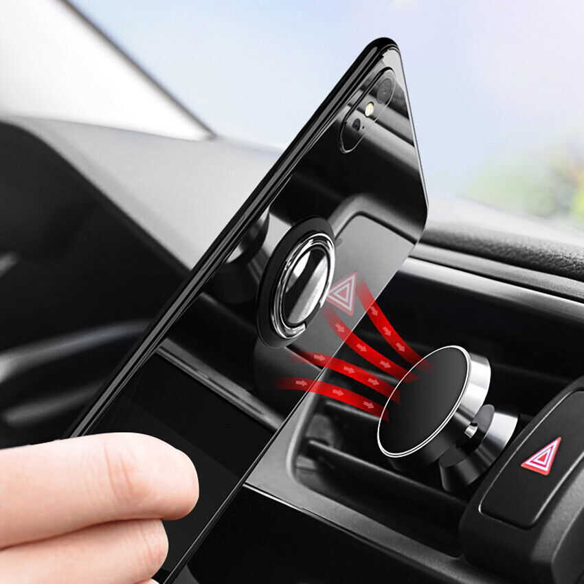 Universal Mobile Phone Stand Finger Ring Holder Magnetic Car Mount