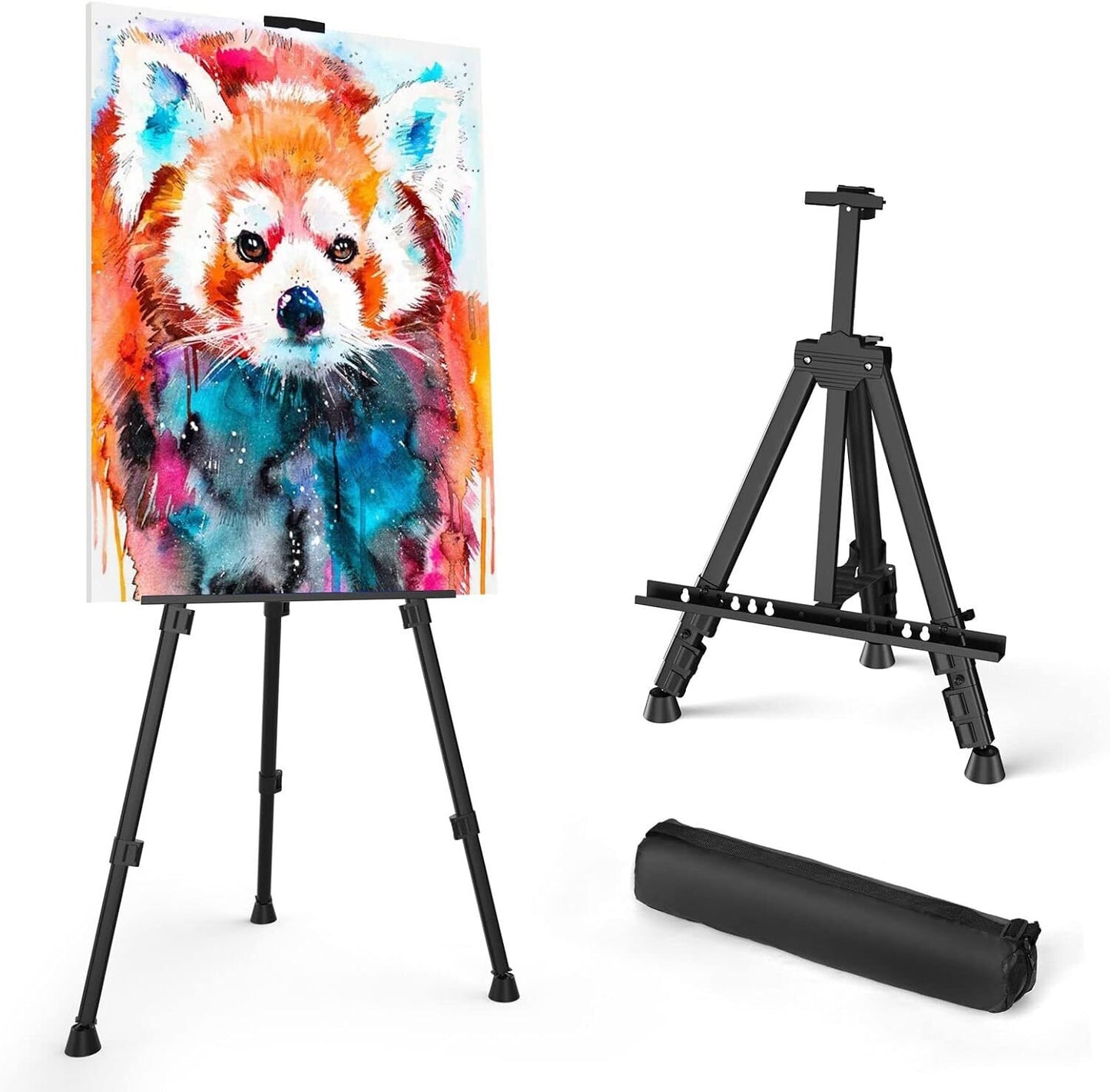 Art Painting Display Easel Portable Adjustable Metal Tripod Stand with Bag