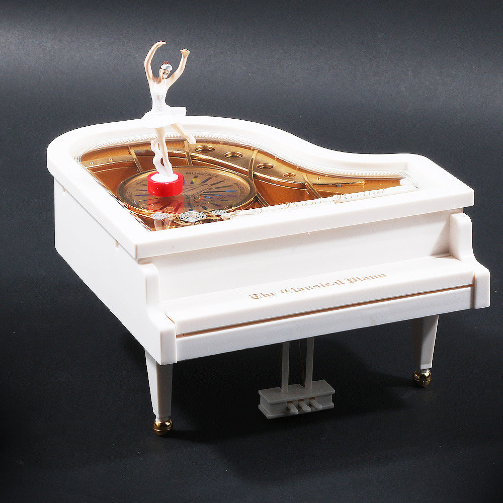 Classic Piano Dancing Ballerina Music Box