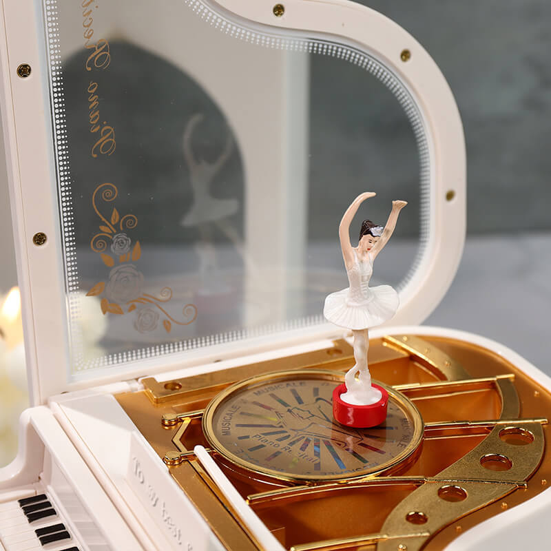 Classic Piano Dancing Ballerina Music Box