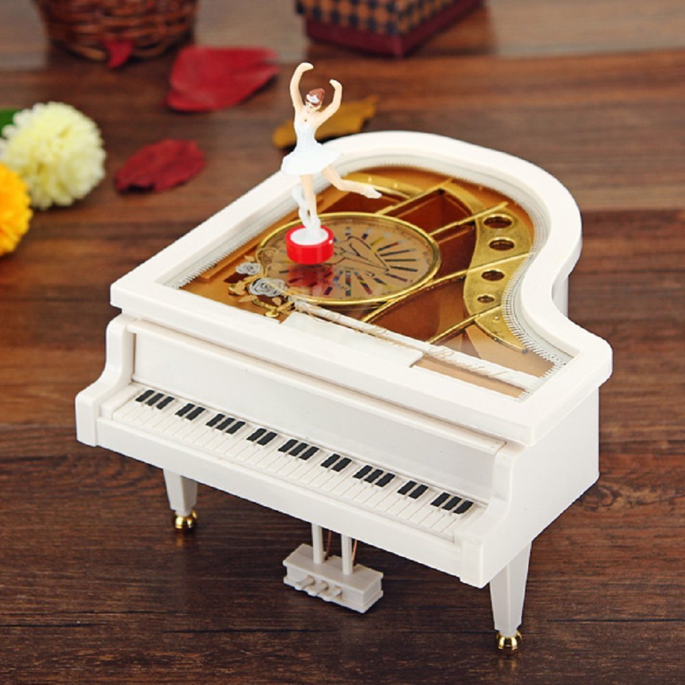 Classic Piano Dancing Ballerina Music Box