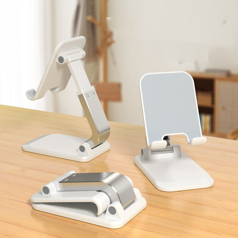 Universal Adjustable Mobile Phone Tablet iPad Desktop Metal Stand Holder (White)