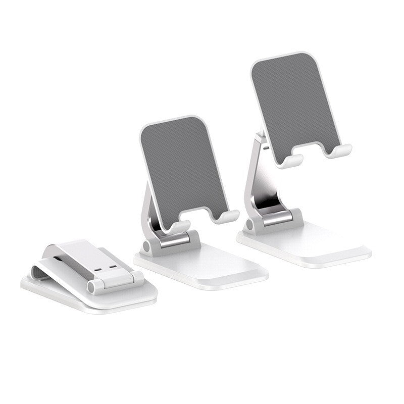 Universal Adjustable Mobile Phone Tablet iPad Desktop Metal Stand Holder (White)