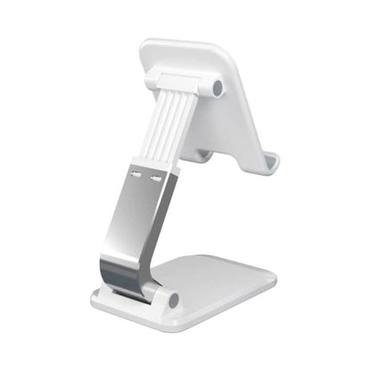 Universal Adjustable Mobile Phone Tablet iPad Desktop Metal Stand Holder (White)