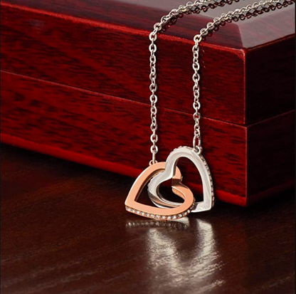 S925 Interlocking Hearts Sterling Silver Necklace