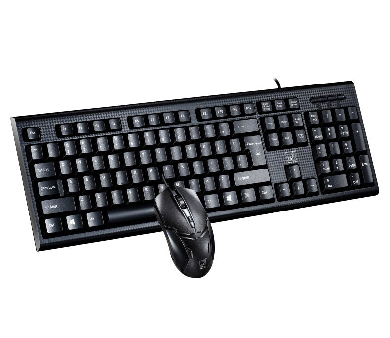 Office Professional Wired Keyboard and Mouse Combo Suit Set