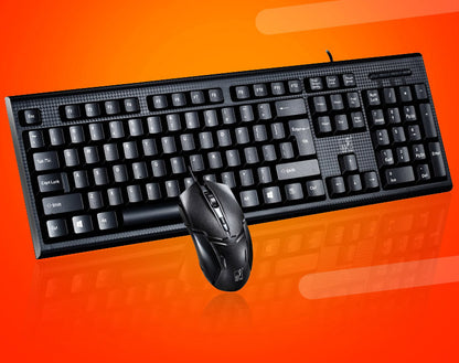 Office Professional Wired Keyboard and Mouse Combo Suit Set