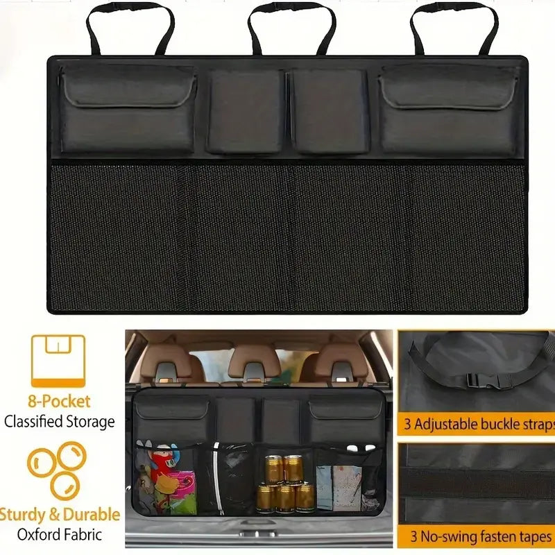 Multi Pocket Large Storage Car Boot Back Seat Trunk Organiser