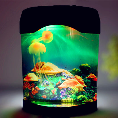 Jellyfish Tank Sea Water Lamp Jelly Fish Colour-Changing Night Light