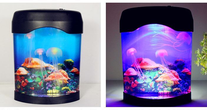 Jellyfish Tank Sea Water Lamp Jelly Fish Colour-Changing Night Light