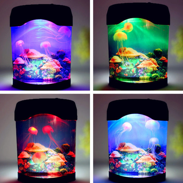 Jellyfish Tank Sea Water Lamp Jelly Fish Colour-Changing Night Light