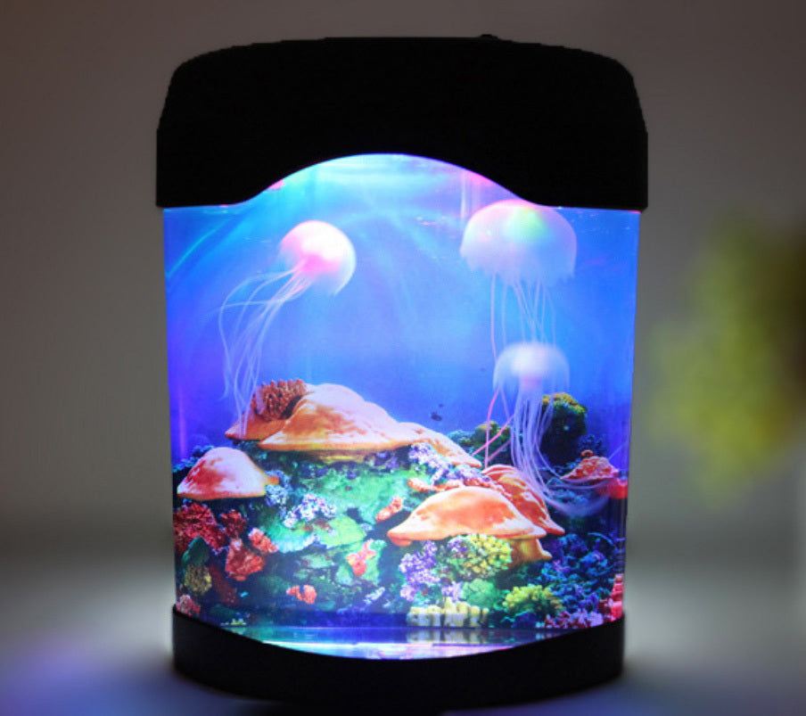 Jellyfish Tank Sea Water Lamp Jelly Fish Colour-Changing Night Light