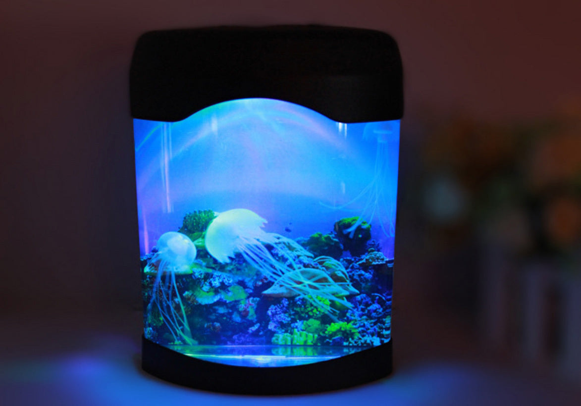 Jellyfish Tank Sea Water Lamp Jelly Fish Colour-Changing Night Light