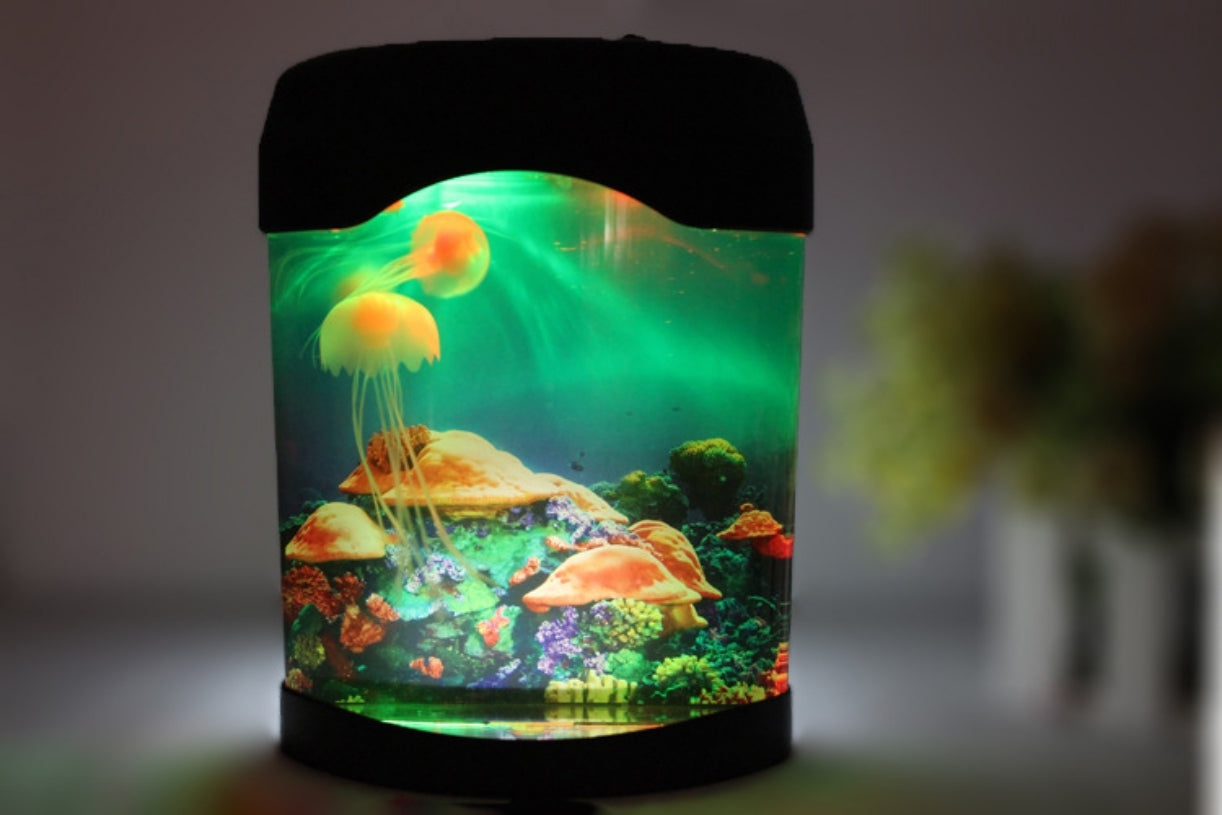 Jellyfish Tank Sea Water Lamp Jelly Fish Colour-Changing Night Light