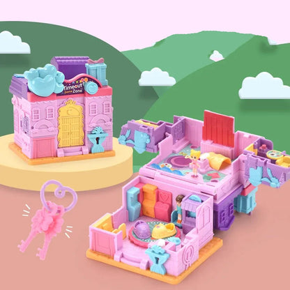 Magic Dollhouse Fun Princess Castle Play House Toy Set Surprise Playset with Music & Lights