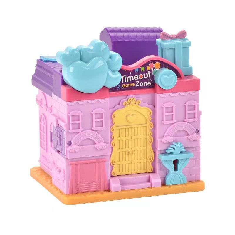 Magic Dollhouse Fun Princess Castle Play House Toy Set Surprise Playset with Music & Lights