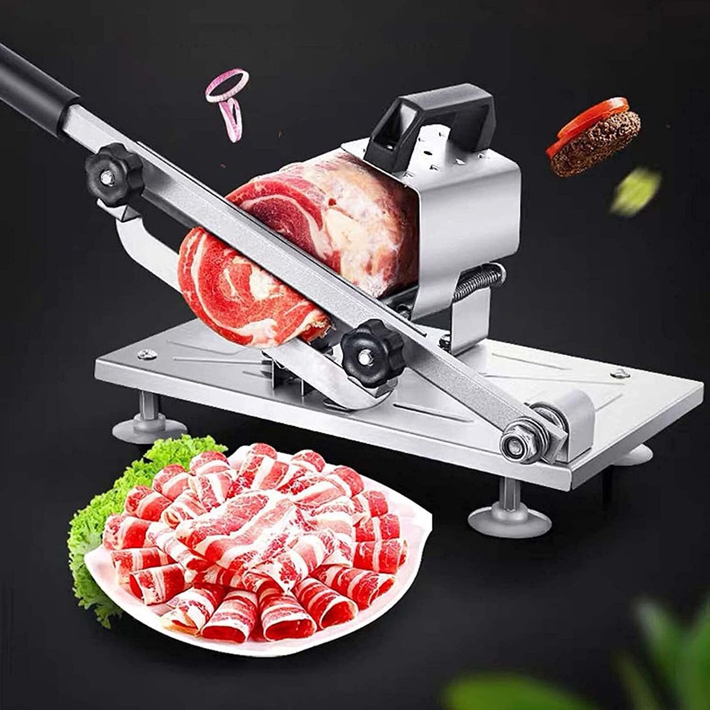 Stainless Steel Meat Cutter Beef Mutton Roll Slicer Food Slicing Machine