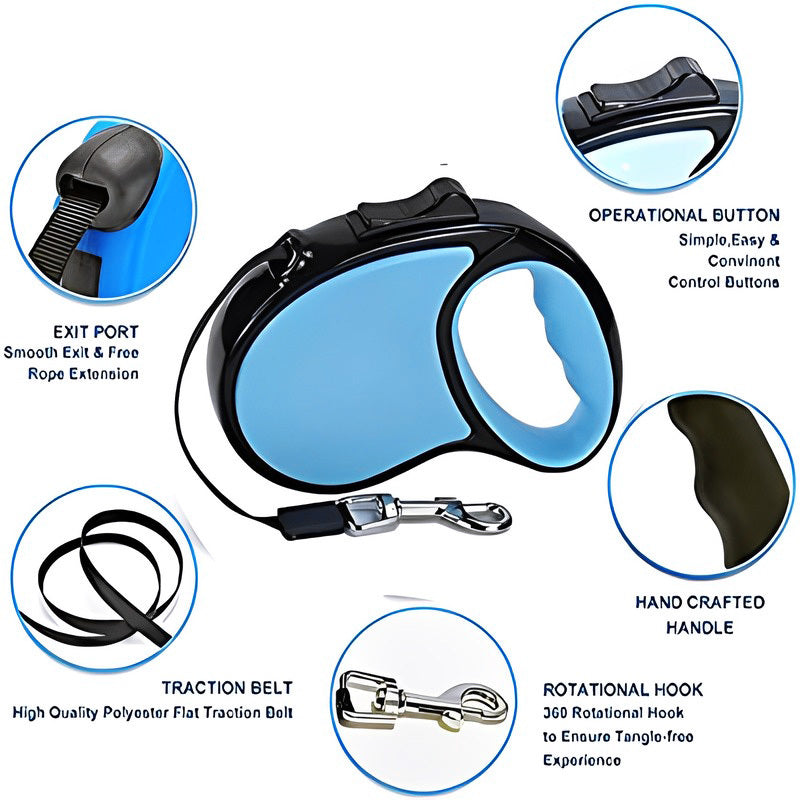 3M Retractable Dog Leash Automatic Pet Lead